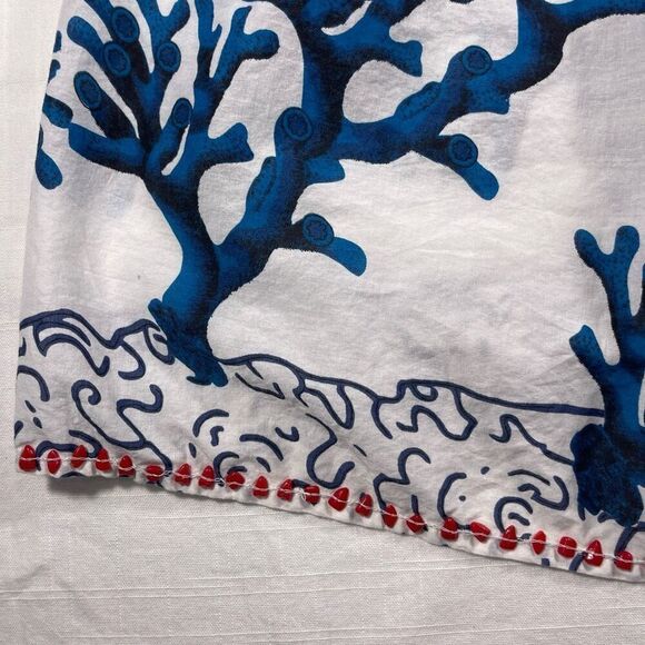 Soft Surroundings Multicolor Sea Life Print Seychelles Cover Up Tunic Blouse XL - Picture 3 of 9